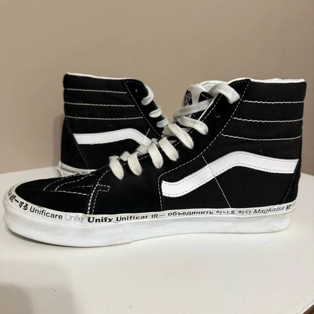 Vans SK8 Hi, Radical Positivity Unify Black Rainbow‎ LGBTQ Men’s 8.5/Women’s 10